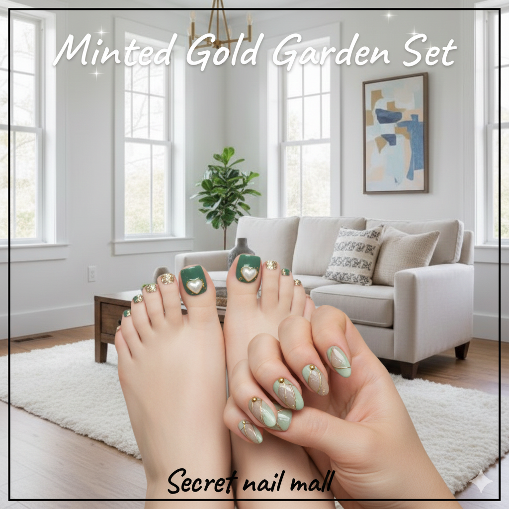 Minted Gold Garden Set Combo( Hand And Lag)