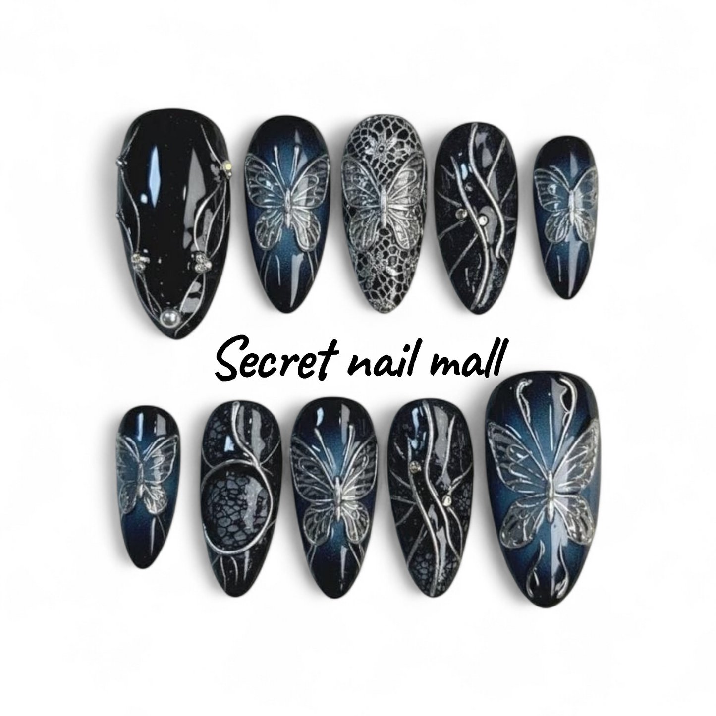 Midnight butterfly set