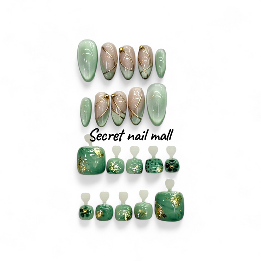 Minted Gold Garden Set Combo( Hand And Lag)